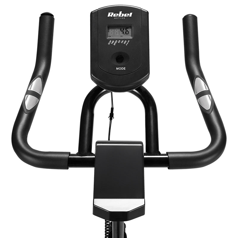 Bicicleta Spinning Active Rebel cu afisaj LCD si baterie reincarcabila