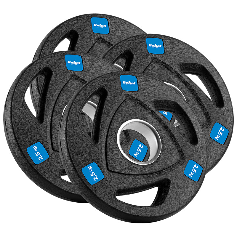 Disc Greutate Fonta Cauciucata Set 4 X 2.5 KG Rebel Act