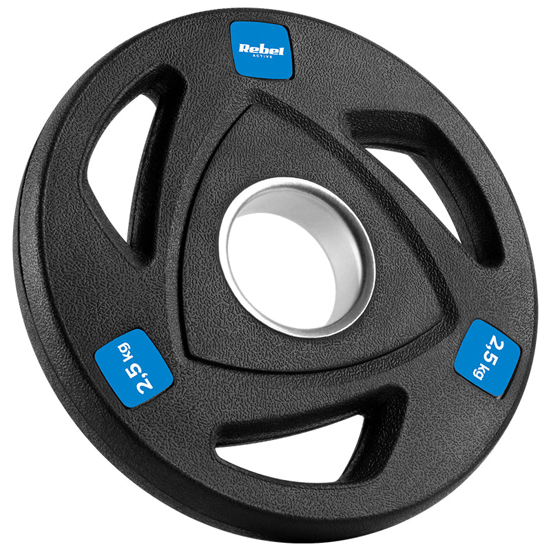 Disc Greutate Fonta Cauciucata Set 4 X 2.5 KG Rebel Act