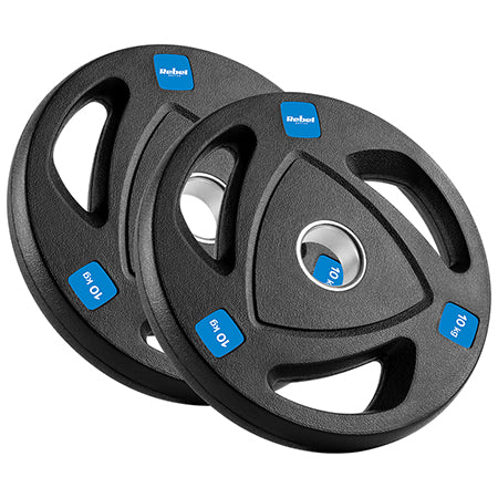 Disc Greutate Fonta Cauciucata Set 2 Kg Rebel x 10