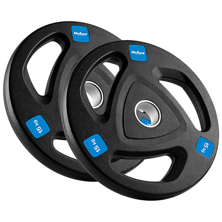 Disc Greutate Fonta Cauciucata Set 2 Kg Rebel x 15
