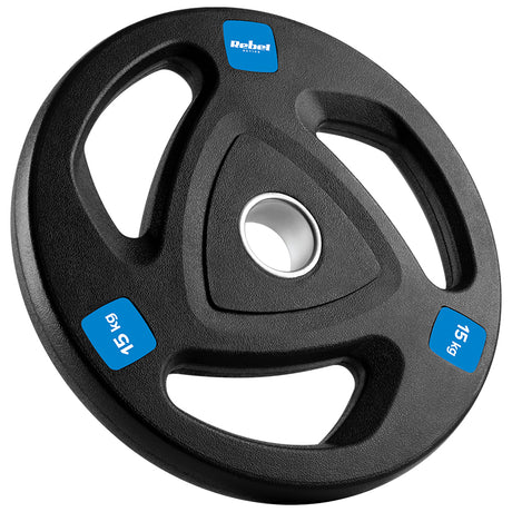 Disc Greutate Fonta Cauciucata Set 2 X 15 KG Rebel Acti