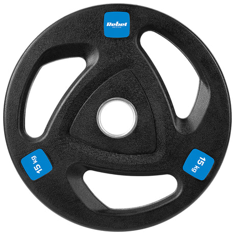 Disc Greutate Fonta Cauciucata Set 2 X 15 KG Rebel Acti