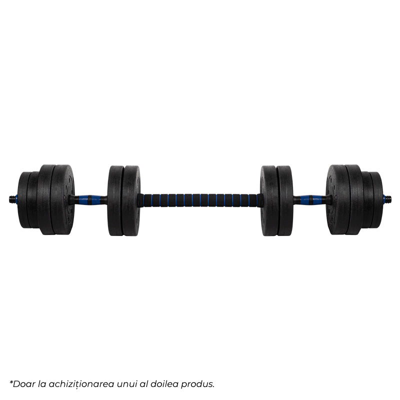 Gantere Reglabile cu Conector 20 Kg Active Rebel