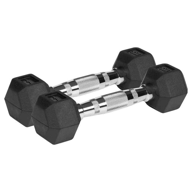 Gantere Dumbbell Hex Fonta Cauciucata 2x1kg Activ Rebel