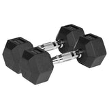 Gantere Dumbbell Hex Fonta Cauciucata 2x5kg Activ Rebel