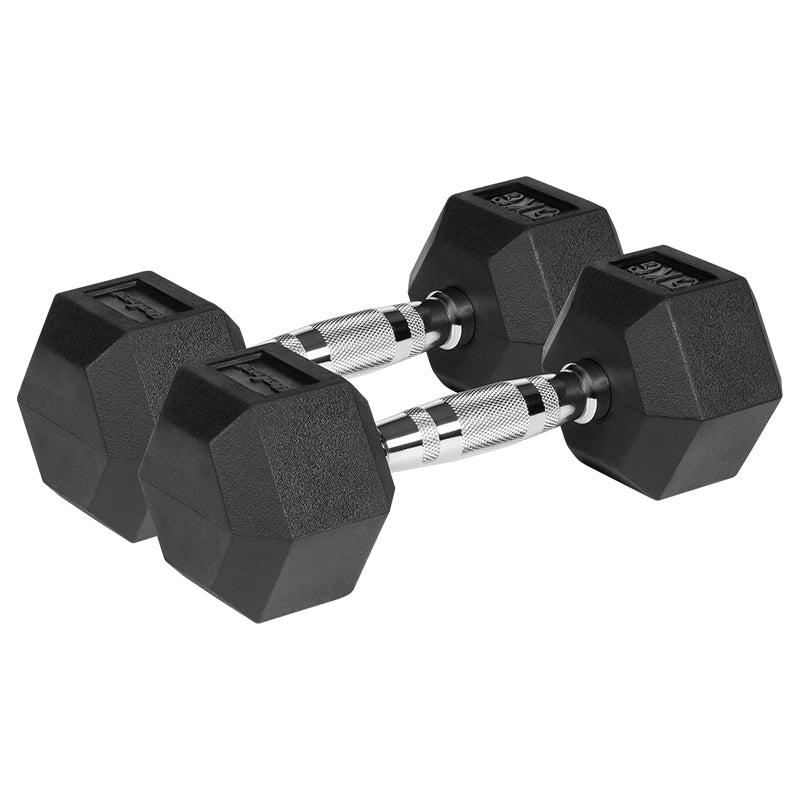 Gantere Dumbbell Hex Fonta Cauciucata 2x5kg Activ Rebel