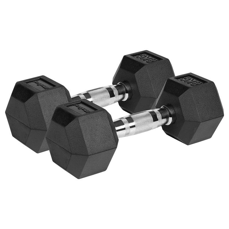 Gantere Dumbbell Hex Fonta Cauciucata 2x8kg Activ Rebel