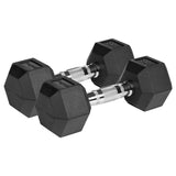 Gantere Dumbbell Hex Fonta Cauciucata 2x8kg Activ Rebel