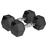 Gantere Dumbbell Hex Fonta Cauciucata 2x10kg Acti Rebel