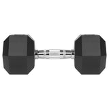 Gantere Dumbbell Hex Fonta Cauciucata 2x12.5kg AC Rebel
