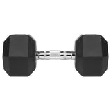 Gantere Dumbbell Hex Fonta Cauciucata 2x15kg Acti Rebel