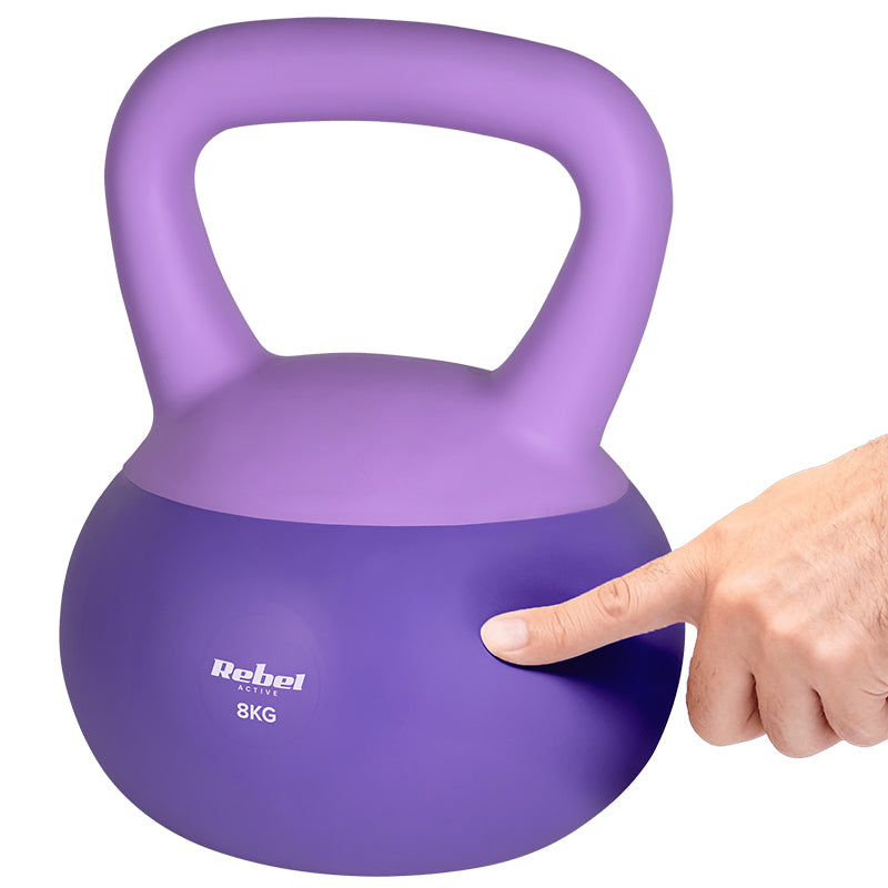 Kettlebell Vinil 8 Kg Active Rebel