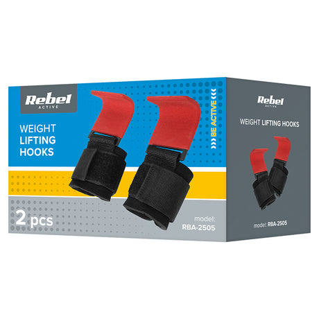 Set 2 Carlige Ridicare Greutati Rebel Active