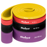 Set 4 Benzi Elastice Latex Power Band Rebel
