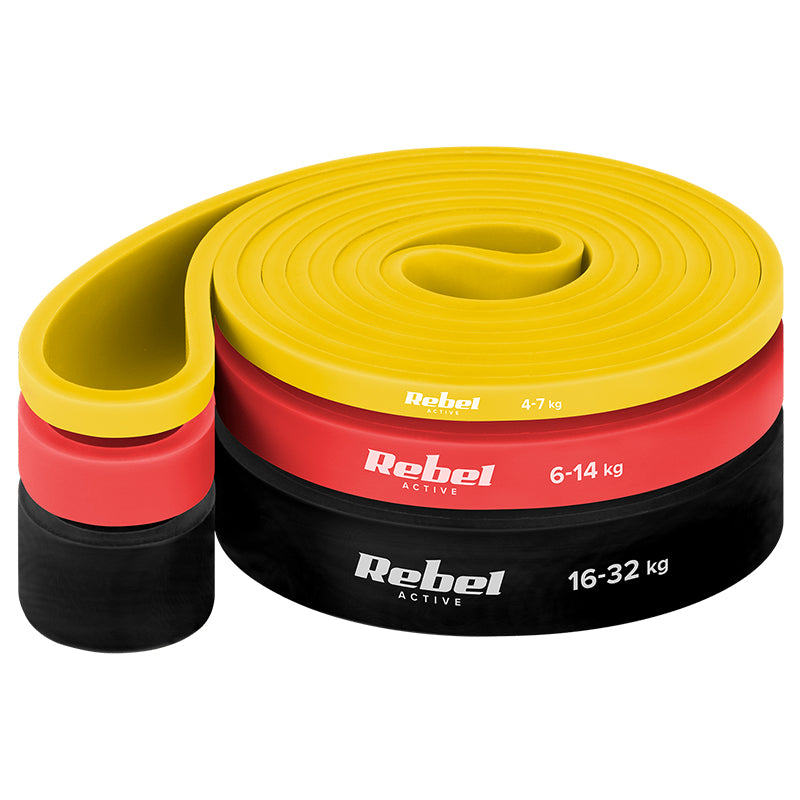 Set 3 Benzi Elastice Power Band 4-32kg Rebel