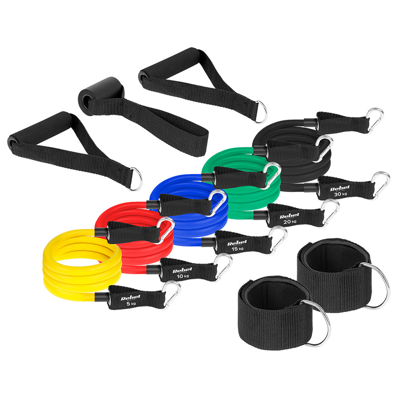 Set 5 Benzi Rezistenta Power Tube 5-30kg Rebel