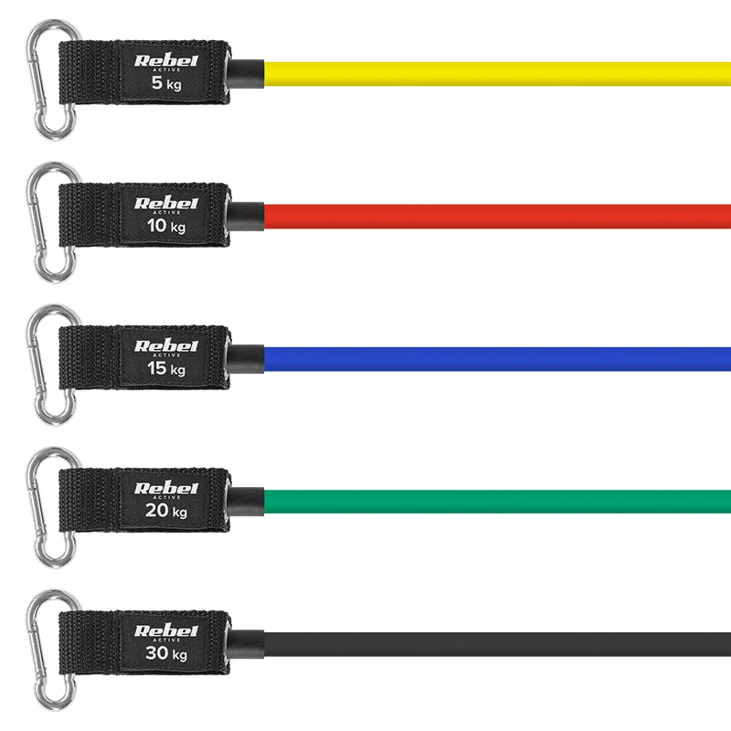 Set 5 Benzi Rezistenta Power Tube 5-30kg Rebel