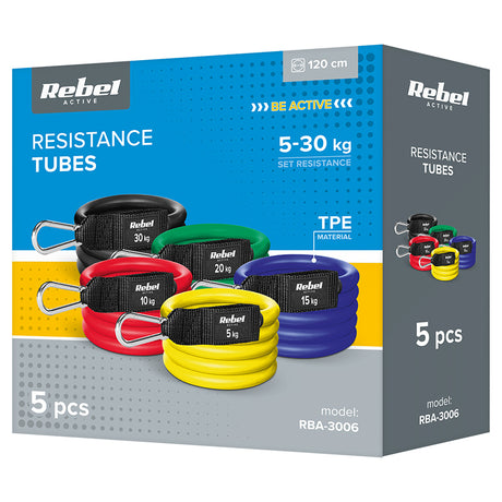 Set 5 Benzi Rezistenta Power Tube 5-30KG Rebel Active