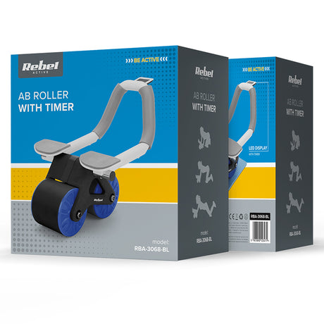 Roata Abdominala Cronometru Ab Wheel Albastru Rebel Act