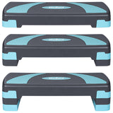 Stepper Aerobic 3 Nivele Gri Albastru Active Rebel