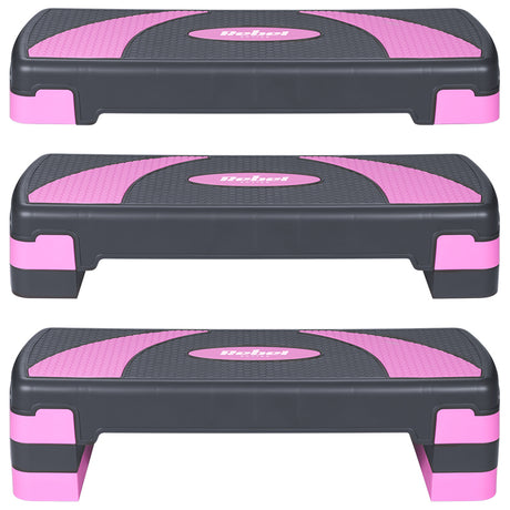 Stepper Aerobic 3 Nivele Gri Violet Active Rebel