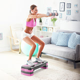 Stepper Aerobic 3 Nivele Gri Violet Active Rebel