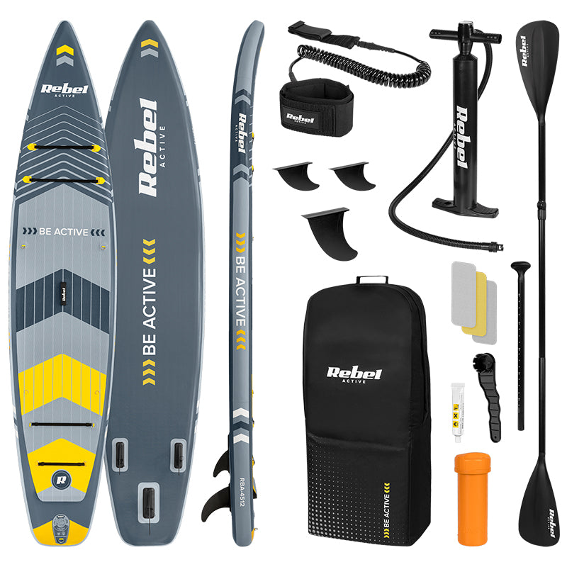 Set Placa Gonflabila Stand Up Paddle Sup 381x81x15cm