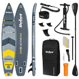 Set Placa Gonflabila Stand Up Paddle Sup 381x81x15cm
