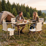 Set Camping Masa+4 Scaune Metalice Pliabil Active Rebel