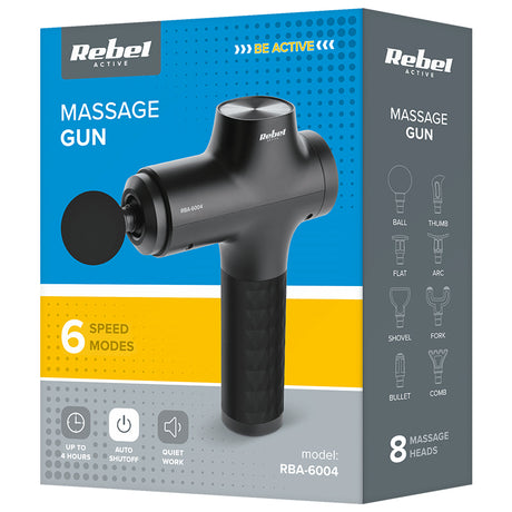 Aparat Masaj Tip Pistol Active Rebel cu baterie 1800 mAh si USB