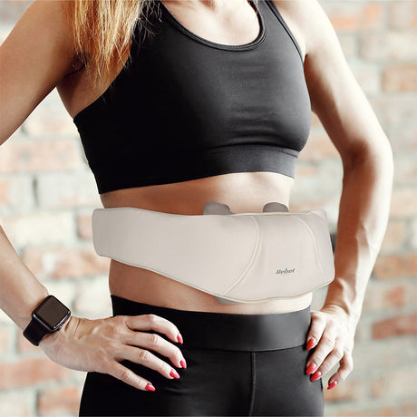 Aparat Masaj Shiatsu Zona Cervicala cu Incalzire Rebel cu baterie 2000 mAh si USB