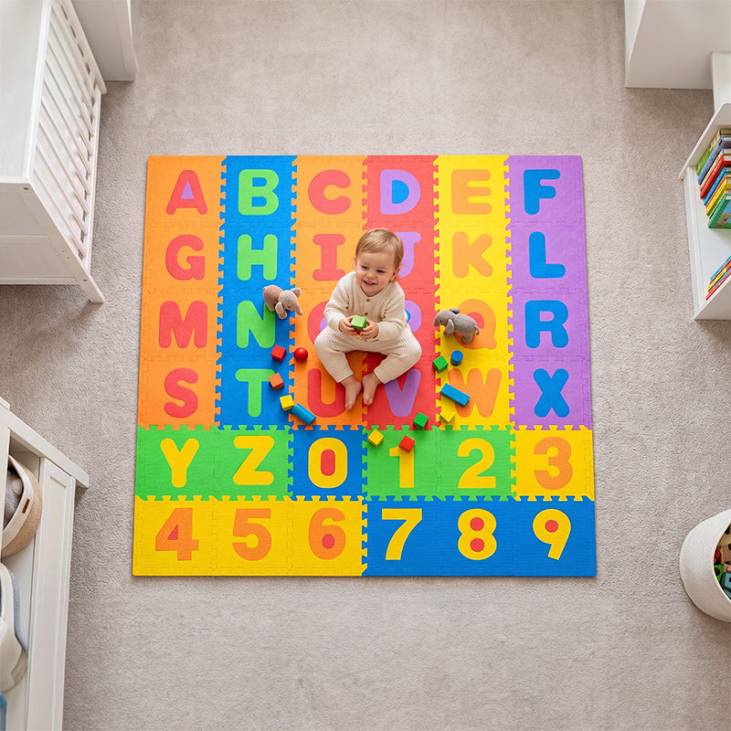 Covoras Educativ Puzzle Alfabet Rebel RBY-2253-36