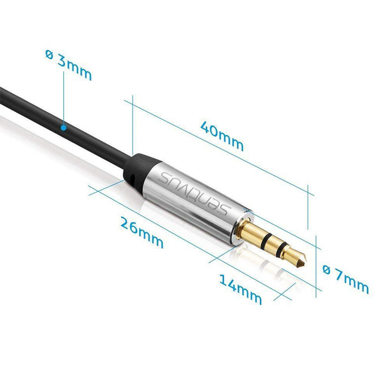 Cablu Audio 3.5 Tata - Tata 1.5m cu AUX