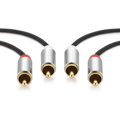 Cablu Audio 2xrca Tata - 2xrca Tata cu Sunet Stereo