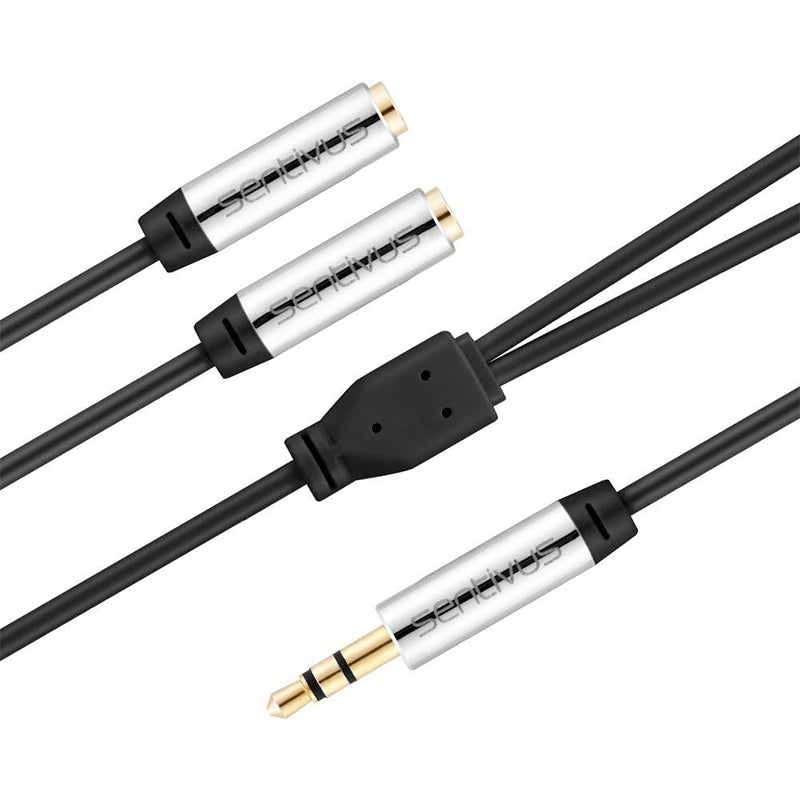 Cablu 3.5 Tata - 2x 3.5 Mama