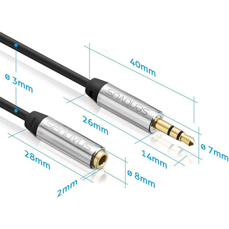 Cablu 3.5 Tata - 2X 3.5 Mama 1.5M Sentivus