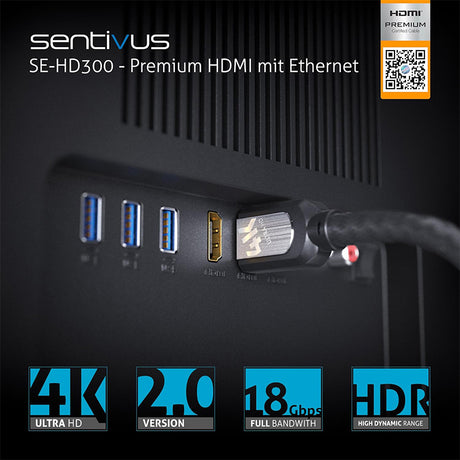 Cablu Premium HDMI Tata - Tata 4K