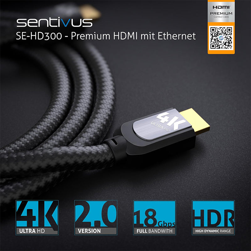 Cablu Premium HDMI Tata - Tata 4K