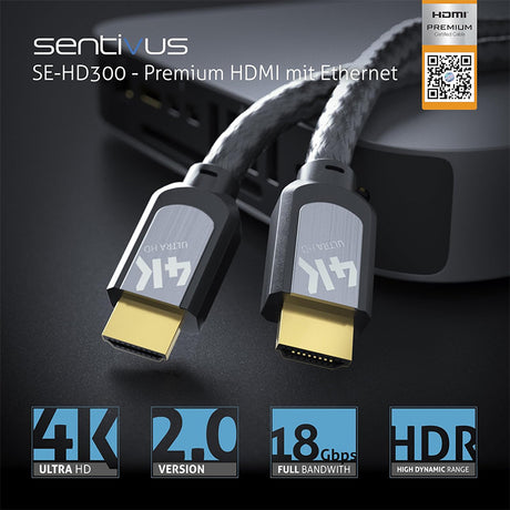 Cablu Premium HDMI Tata - Tata 4K
