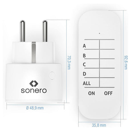 Set 2 Prize cu Telecomanda 2300W Sonero