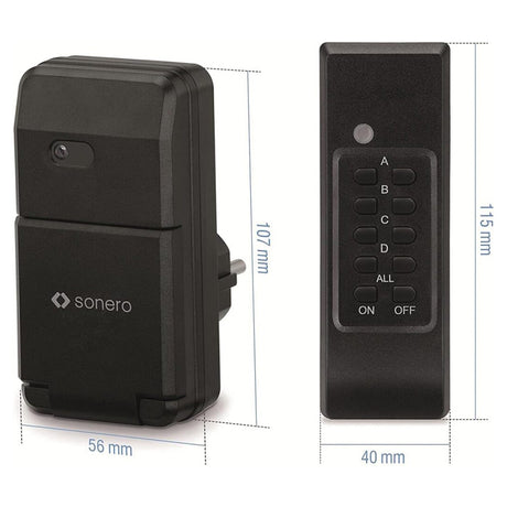 Priza pentru Exterior cu Telecomanda 1100W Sonero