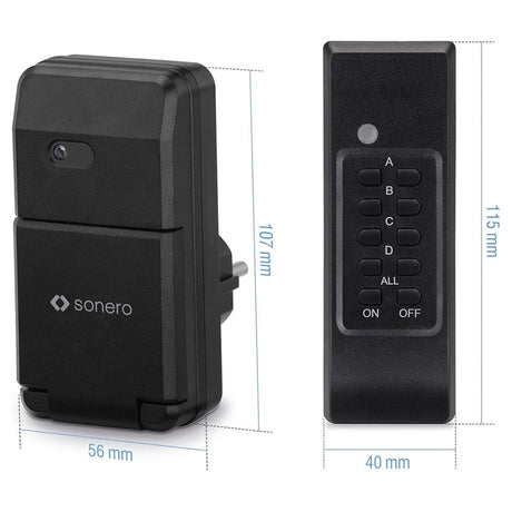 Set 3 Prize pentru Exterior cu Telecomanda 1100W Sonero