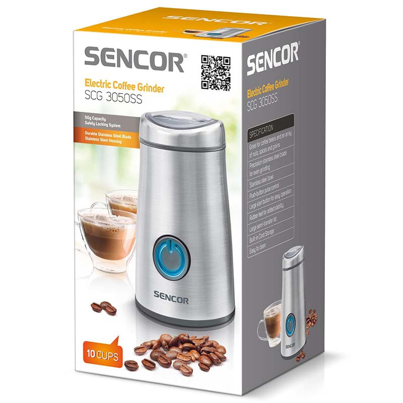 Rasnita Cafea Inox Sencor cu DAB+