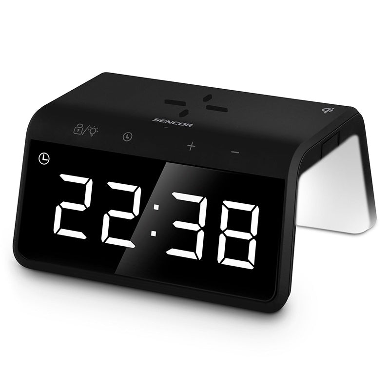 Ceas Digital cu Incarcare Sencor cu alarma, incarcare wireless, baterie reincarcabila si USB