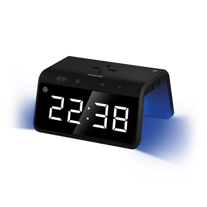 Ceas Digital cu Incarcare Sencor cu alarma, incarcare wireless, baterie reincarcabila si USB