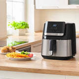 Friteuza Smart Digital Airfryer 6.5l Sencor cu DAB+, alarma si afisaj LED