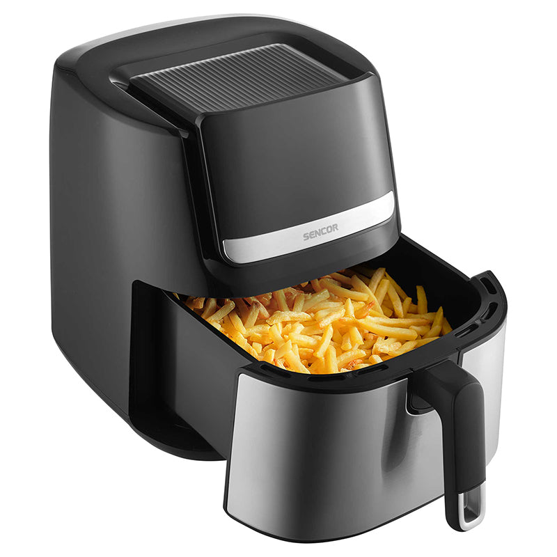 Friteuza Smart Digital Airfryer 6.5l Sencor cu DAB+, alarma si afisaj LED