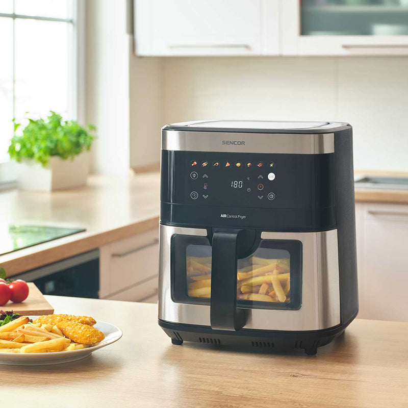 Friteuza Aer Cald Airfryer 9l Sencor cu afisaj LED