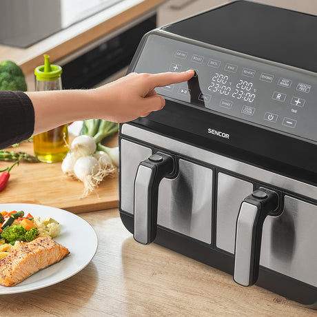 Friteuza Dubla Airfryer 2X4 L 1700W Vitafryer Sencor